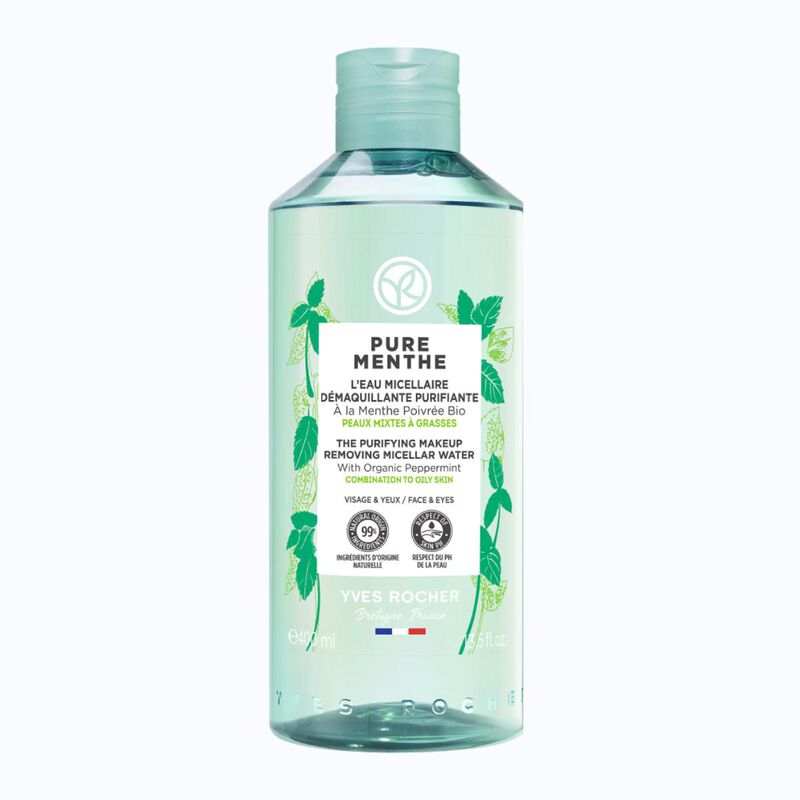yves rocher مزيل مكياج ماء ميسيلار منقي بيور مونت 400 مل