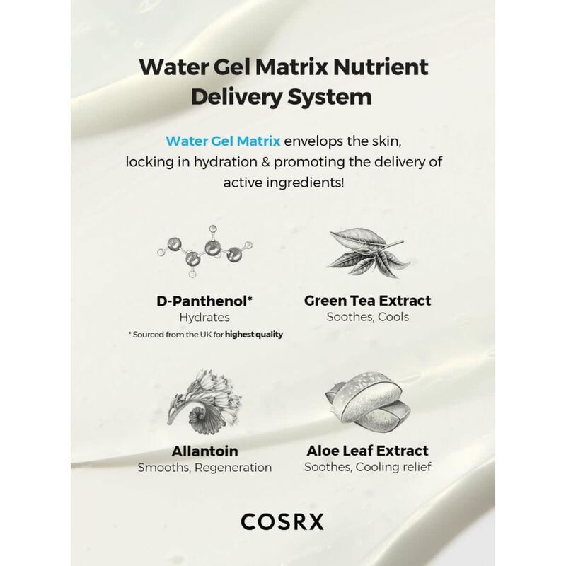 كوسركس كريم جل هايدريوم جرين تي أكوا المهدئ