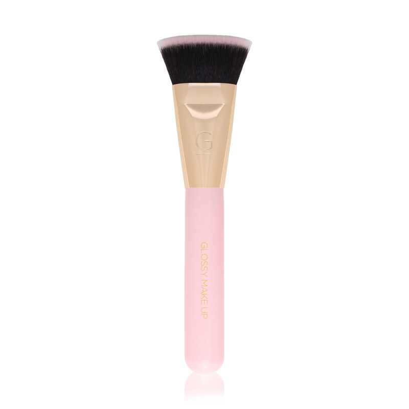 glossy make up contour brush pink
