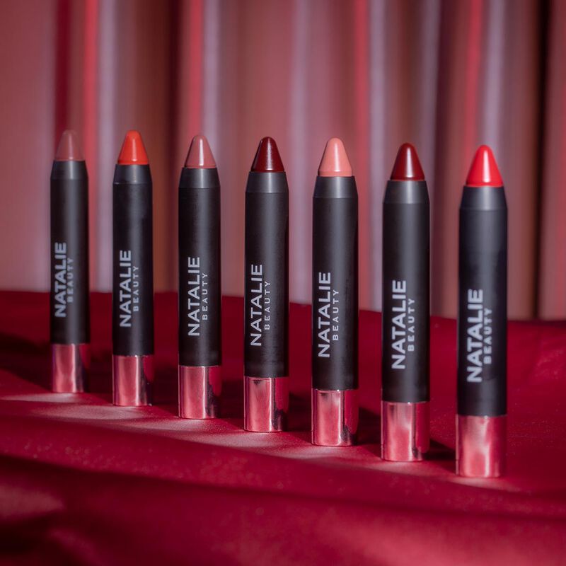 natalie beauty lip lush silky matte lipstick