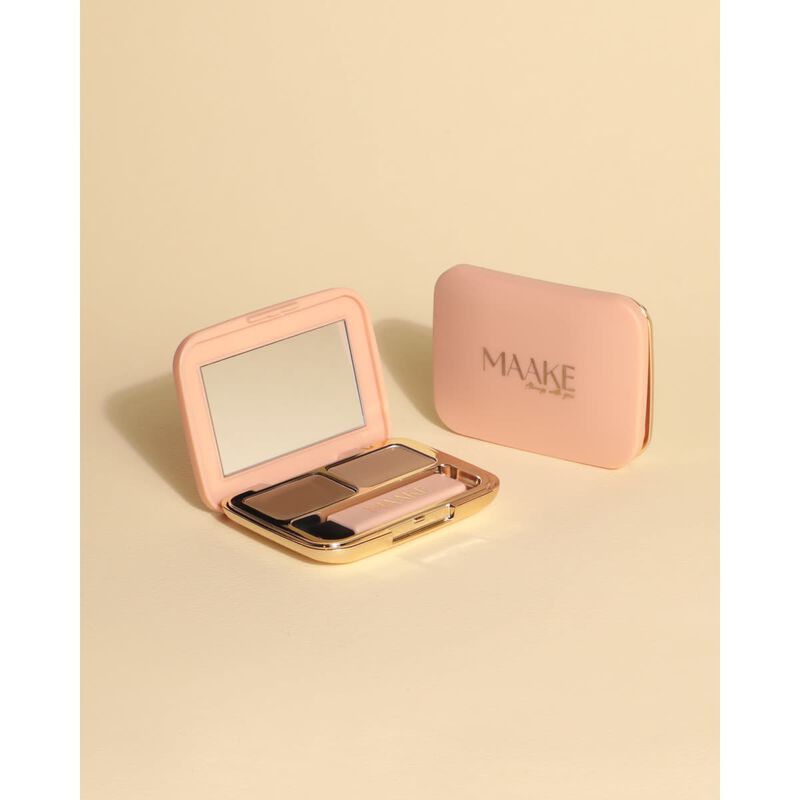 maake beauty brow and eye finishing compact