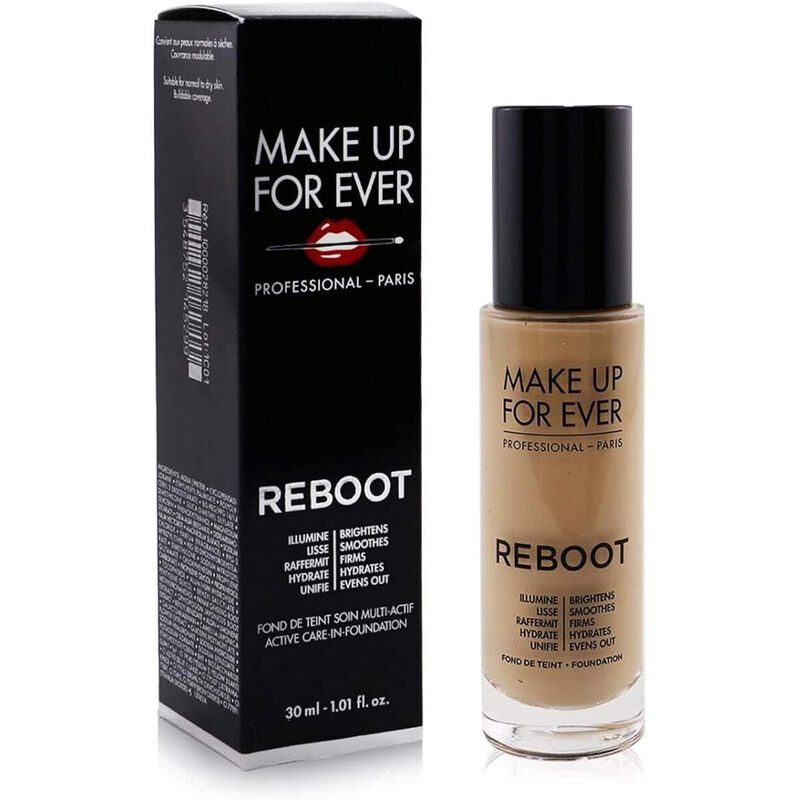 make up for ever reboot  y218 revitalizing foundation pomp 30 ml