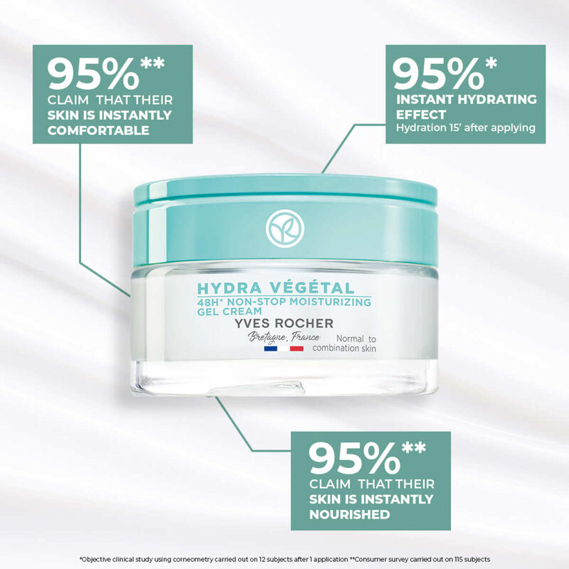 yves rocher 48h nonstop moisturizing gel cream 50 ml