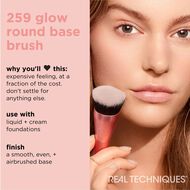 Glow Round Base Makeup Brush faces glow round base makeup brush