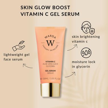 faces skin glow boost vitamin c gel serum