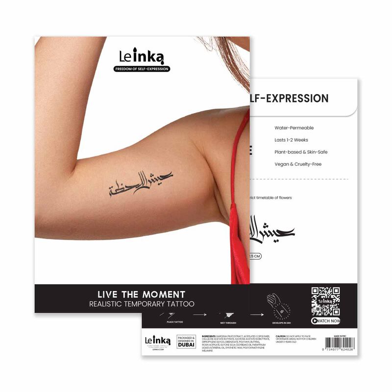 le inka live the moment tattoo