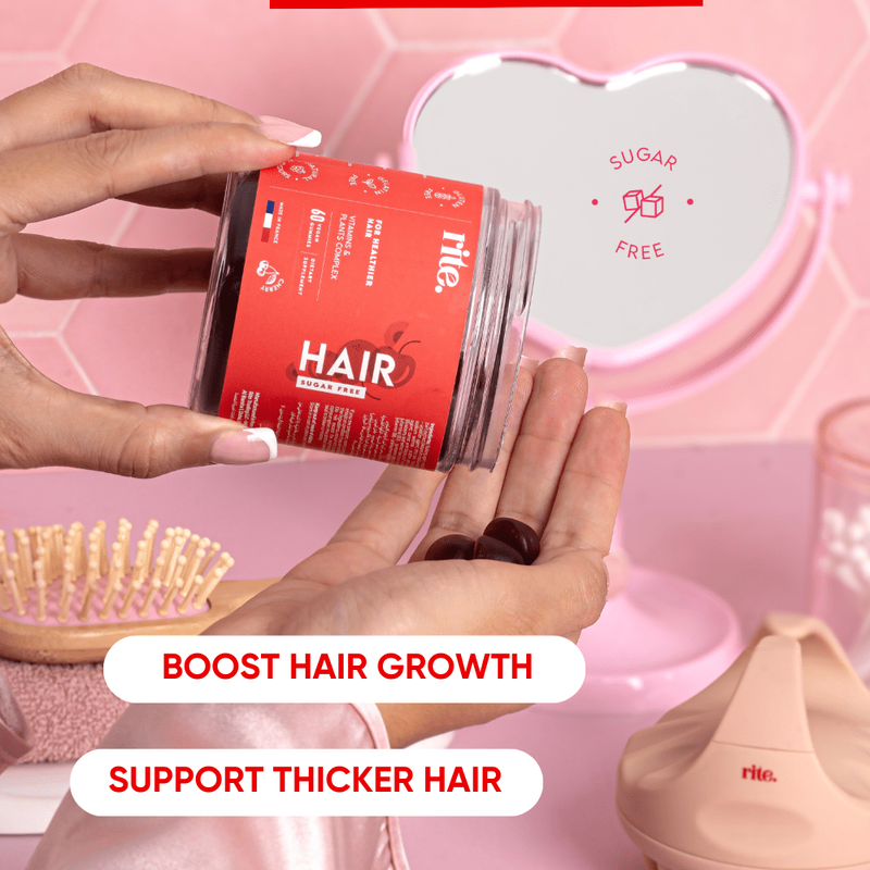 rite gift set hair sugarfree gummies