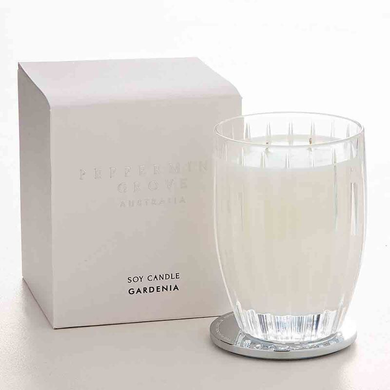 peppermint grove gardenia candle 350g