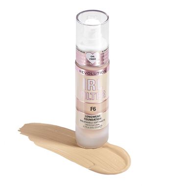 REVOLUTION IRL FILTER LONGWEAR FOUNDATION F6 faces revolution irl filter longwear foundation f6