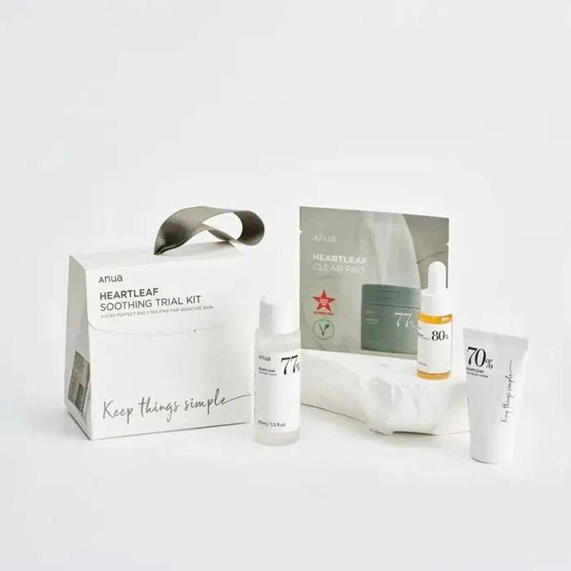 anua heartleaf soothing trial kit