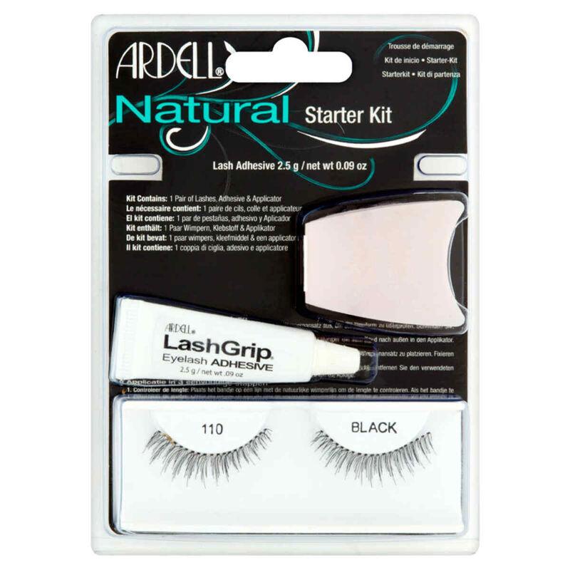 ardell natural lashes 110 black+lashgrip