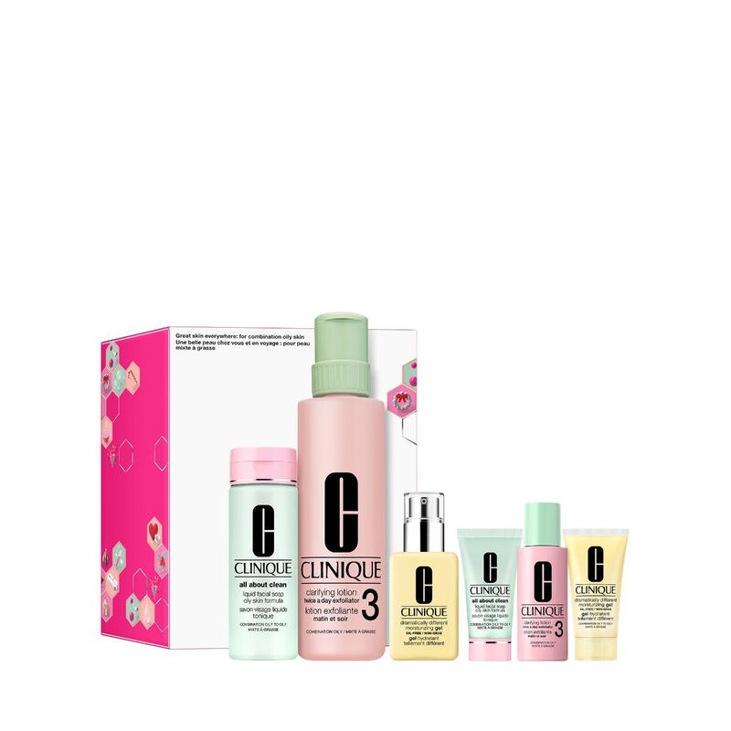 clinique 3 steps set + 3 mini