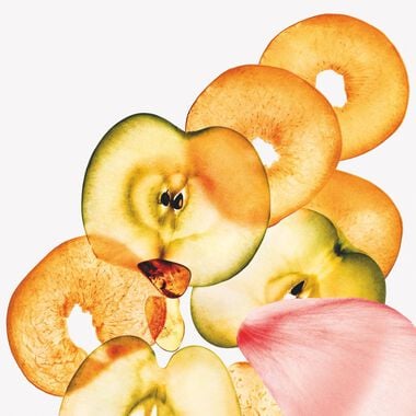 faces sheer peach