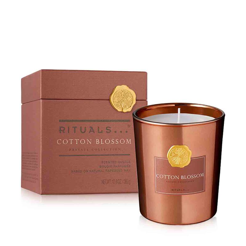 rituals cotton blossom scented candle 360gms