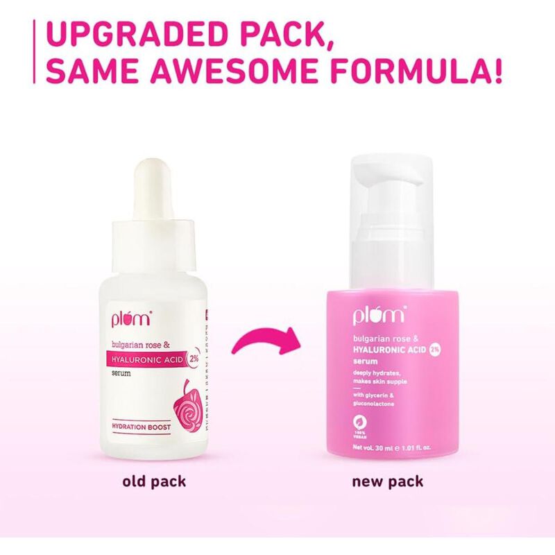 plum bulgarian rose & 2% hyaluronic acid serum