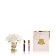Seven Rose Bouquet Blush With Gold Goblet faces seven rose bouquet blush with gold goblet