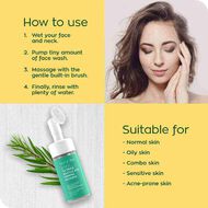 Tea Tree and Salicylic Acid Foaming Face Wash For Women faces tea tree and salicylic acid foaming face wash for women