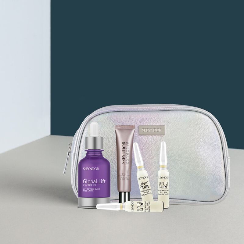 skeyndor global lift offer with pouch