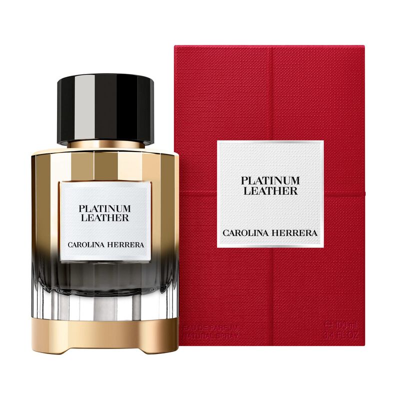 carolina herrera platinum leather