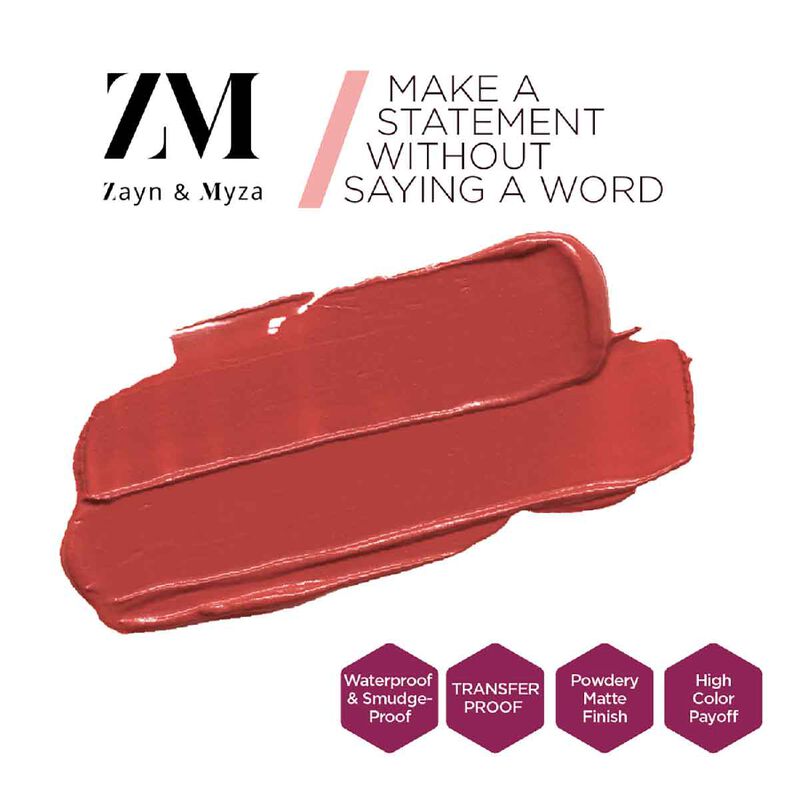زين اند ميزا احمر شفاه غير لامع مقاوم للتلطخ