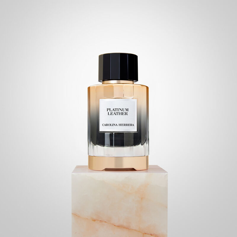 carolina herrera platinum leather