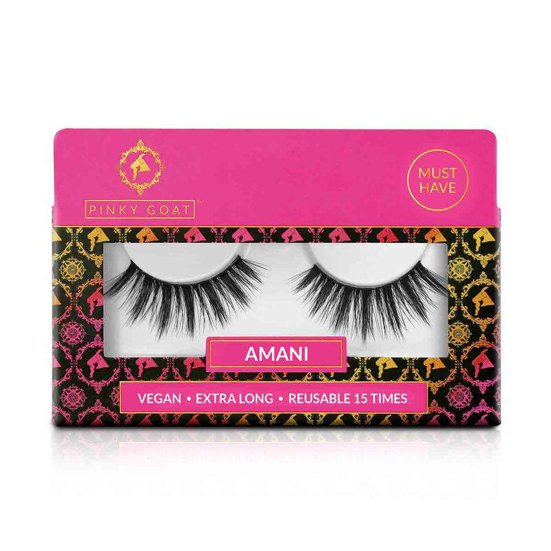pinky goat amani vegan faux mink lashes