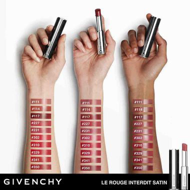 Le Rouge Interdit Satin faces le rouge interdit satin
