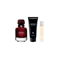 faces l interdit rouge with hydrating body lotion and travel spray