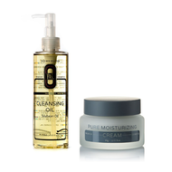 faces soybean cleansing oil x  pure moisturizing cream