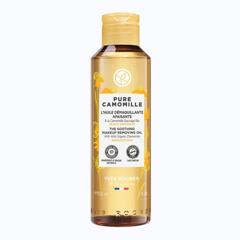 yves rocher pure camomille the soothing makeup removing oil 150ml