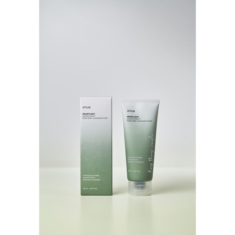 anua anua heartleaf quercetinol pore deep cleansing foam 150ml