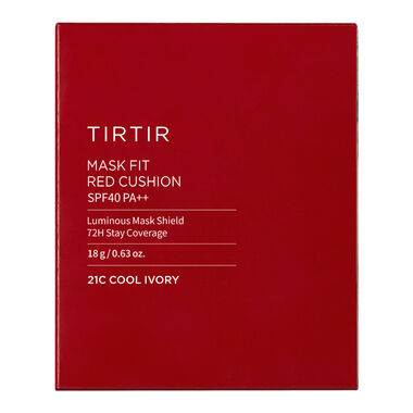 faces mask fit red cushion