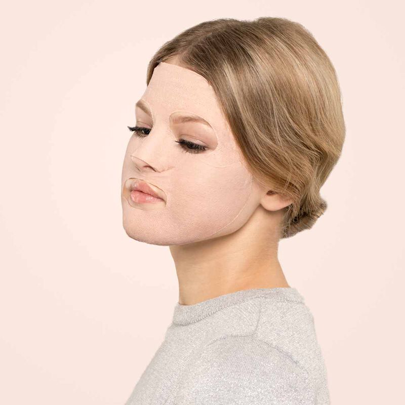 ستار سكين قناع ورقي سيلك ماد للوجه من الطين الوردي الفرنسي المنقي