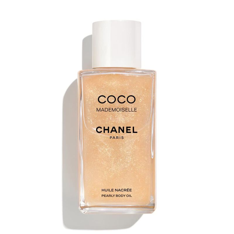 chanel coco mademoiselle pearly body oil  festive edition