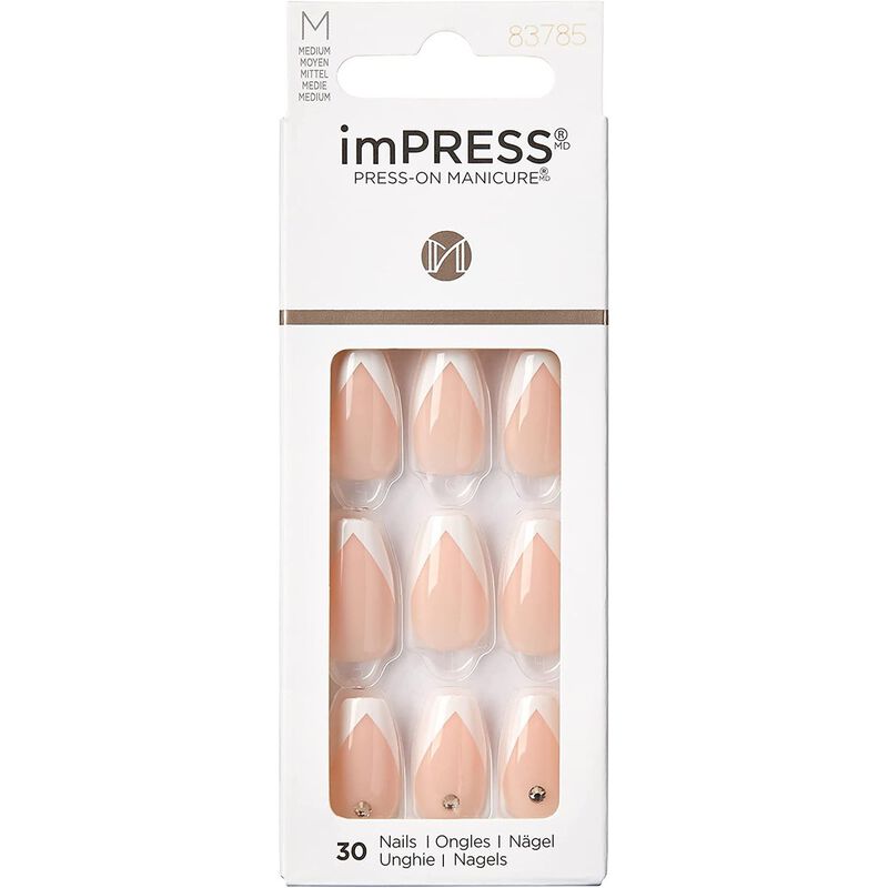 kiss kiss impress nails so french kimm04c
