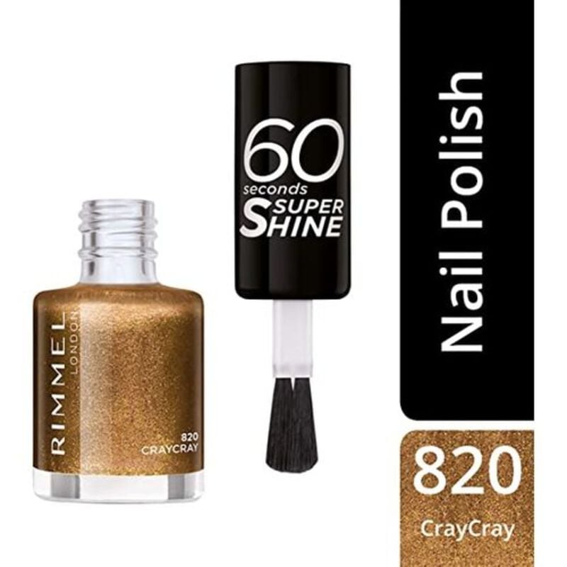 rimmel 60 seconds super shine nail polish 820 craycray