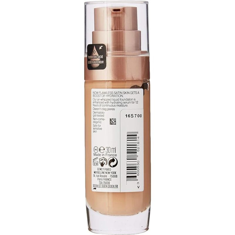 maybelline new york dream satin liquid foundation 20 cameo