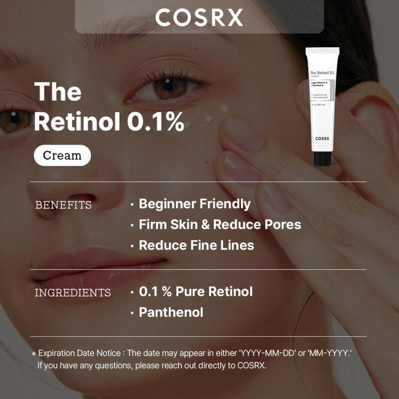 cosrx cosrx the retinol 0.1 cream  20ml