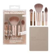 faces new nudes 2 0 on the glow mini brush kit   mirrored compact  6 piece set