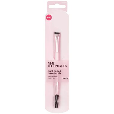 Dual-Ended Brow Brush faces dual ended brow brush