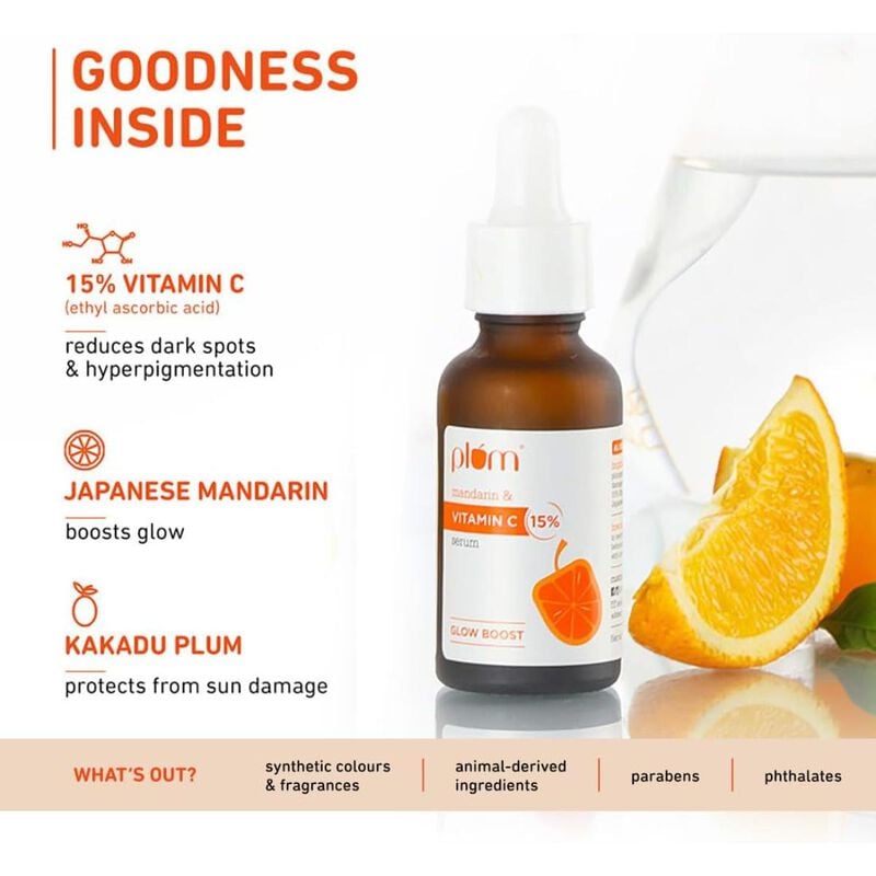 plum 15% vitamin c face serum with mandarin