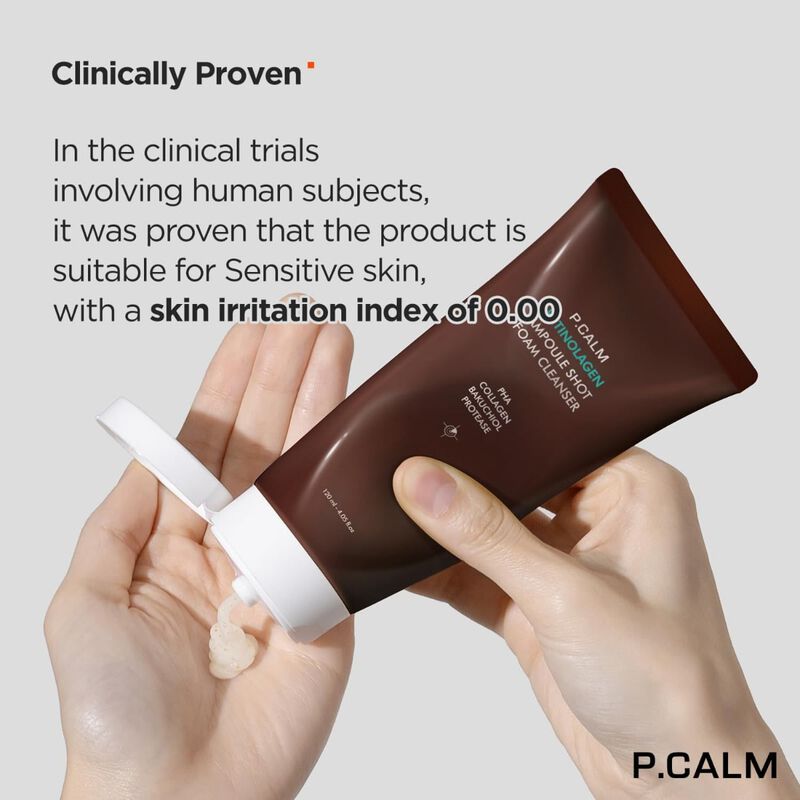 p.calm retinolagen ampoule shot foam