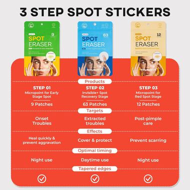 faces ممحاة البقع   برنامج عناية بثلاث خطوات للحبوب  تهدئة وتنقية وتفتيح