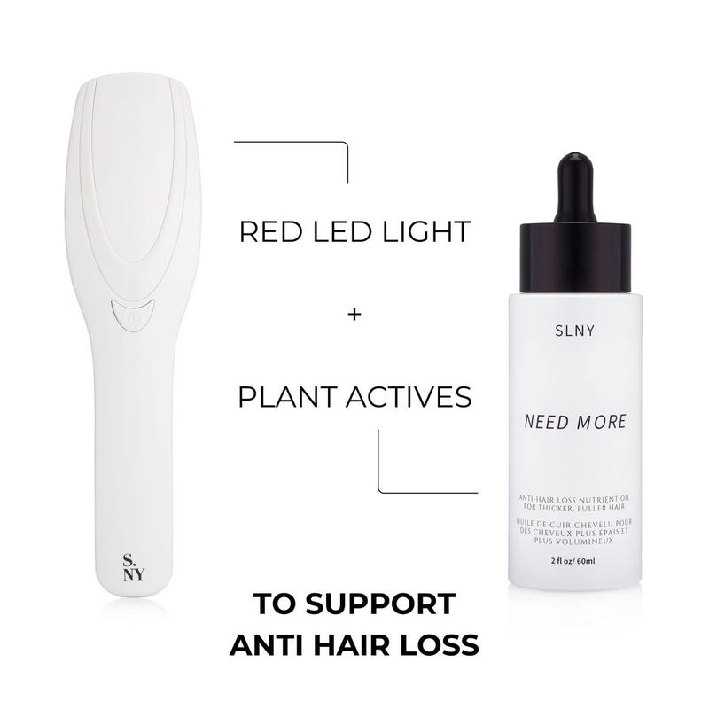 سولاريس لابوراتوريز ان واي مجموعة ذا هير بوست + سيروم نيد مور ومشط علاجي بضوء ليد