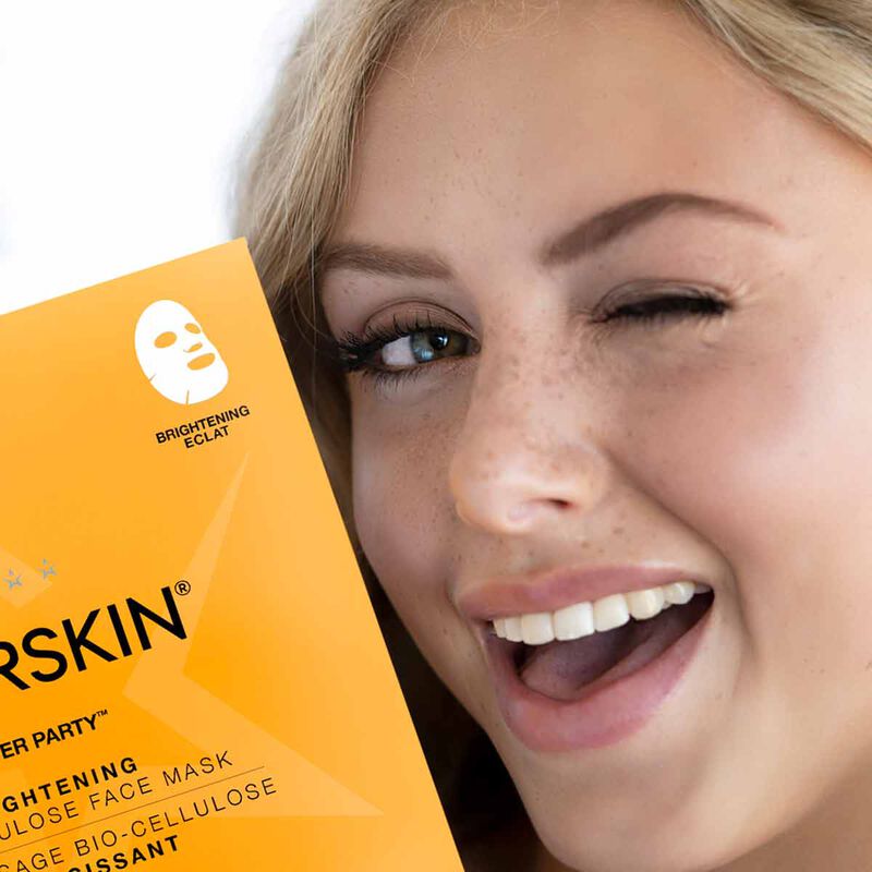 starskin after party coconut biocellulose second skin brightening face mask