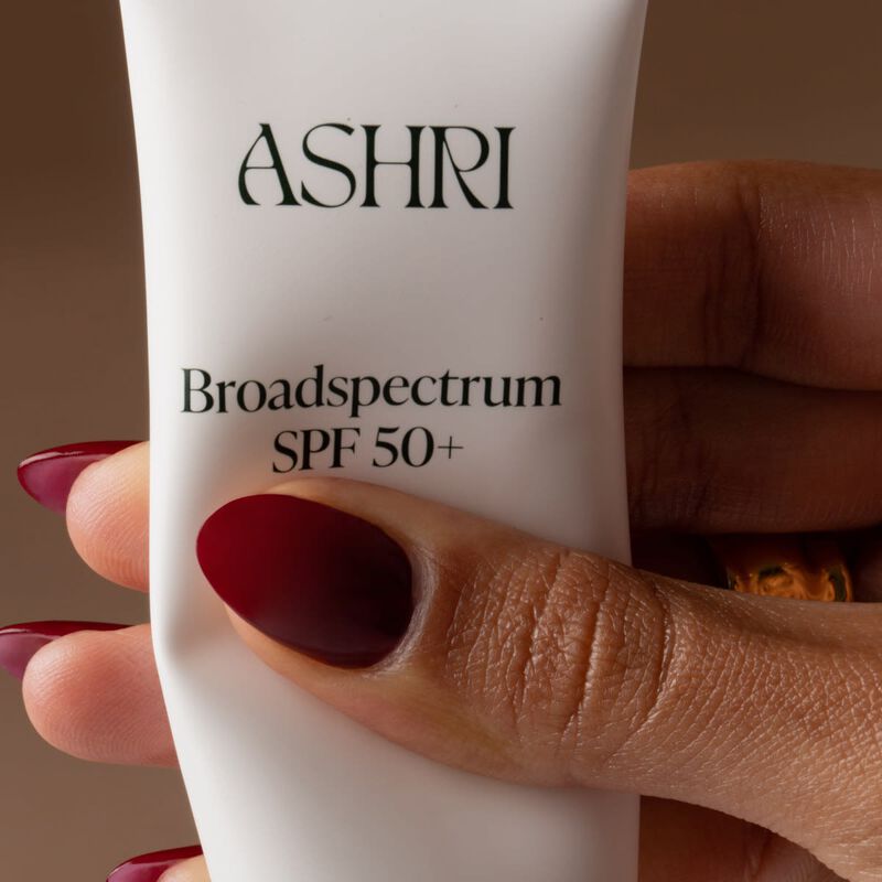 ashri skin broadspectrum sunscreen spf50+