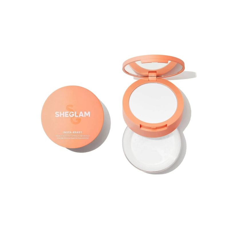 sheglam sheglam instaready face & under eye setting powder duo translucent