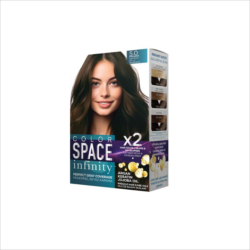 color space infinity hair dye kit 5.0