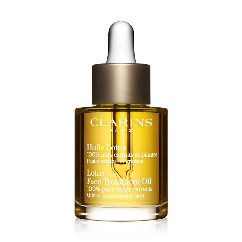 clarins lotus face treatment oil oily/combination skin