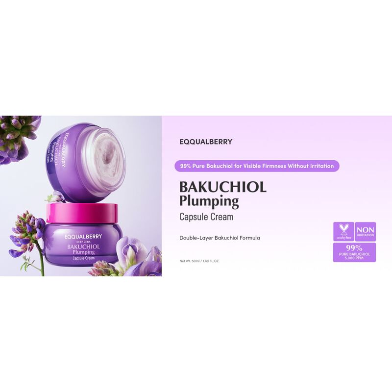 eqqualberry bakuchiol plumping capsule cream